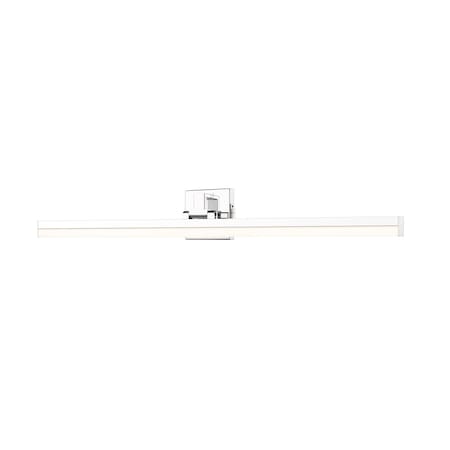 Z-Lite Liam Vanity, 1-Light, 40 In.W x 3 In.L x 5 In.H, Chrome /Frosted 1009-40W-CH-LED